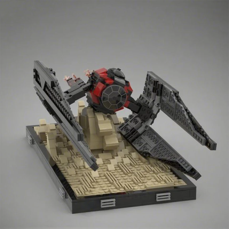 648 Uds. MOC Pasaana Encounter Diorama colección Star Battle bloques de construcción regalo de Navidad Kit amigable para principiantes asistido