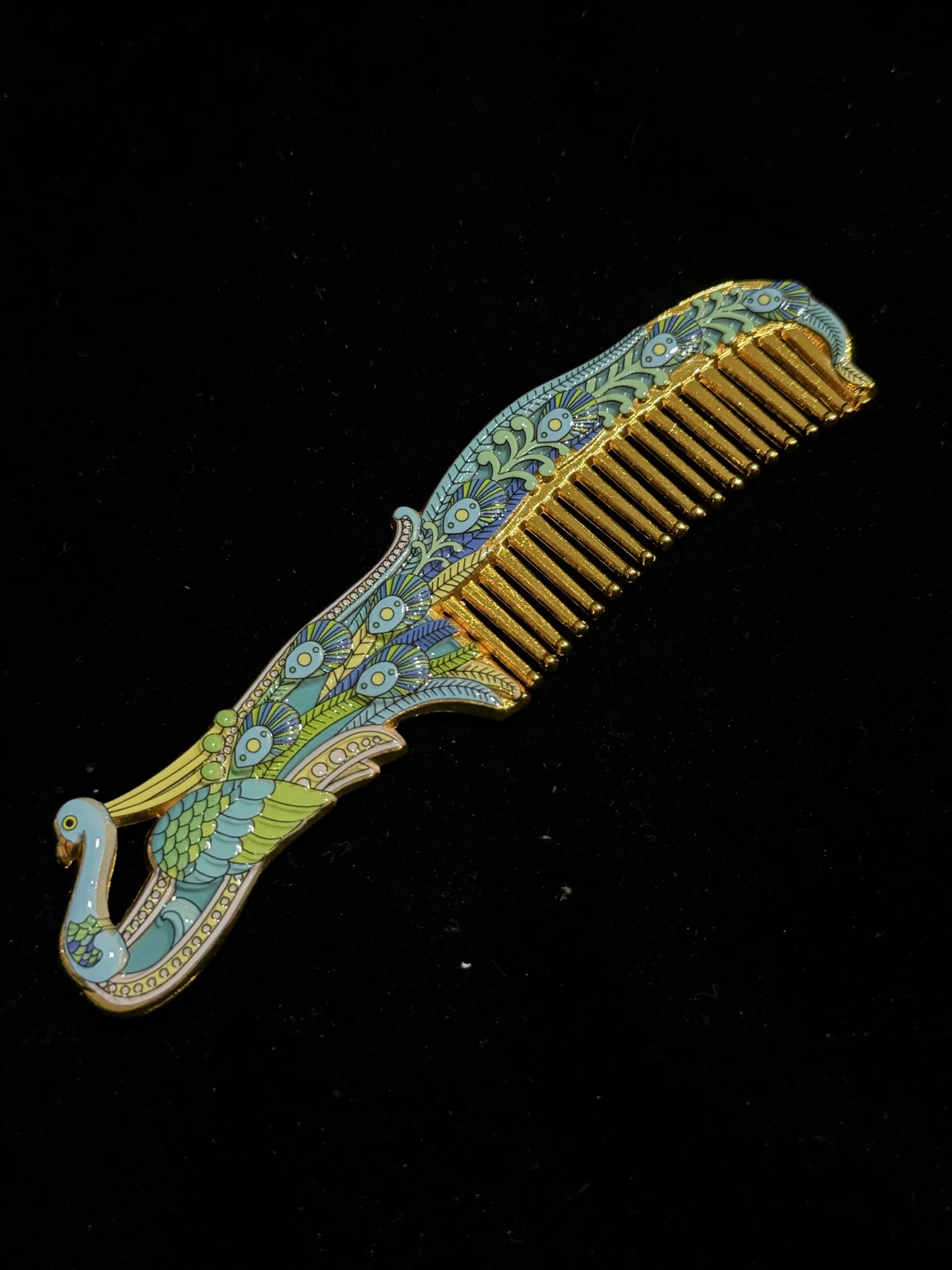Antique style painting technique, phoenix comb, desktop decoration
