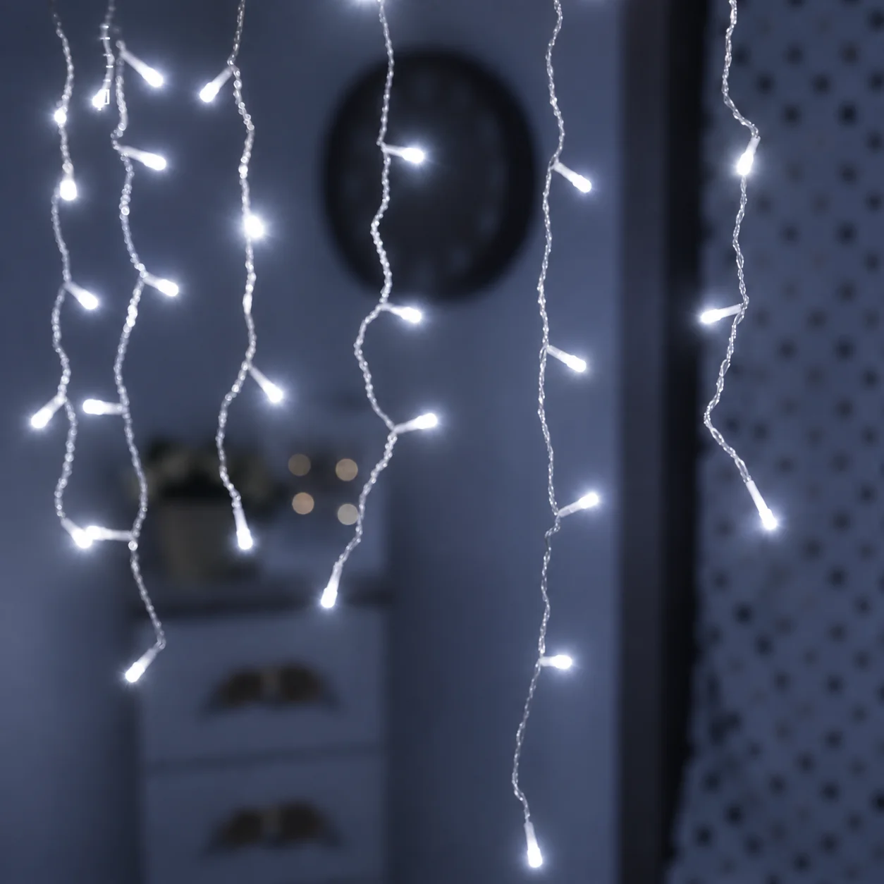 LED Curtain Icicle String Fairy Lights Garland Remote For Christmas Home New Year Birthday Wedding Street Holiday Decor Lamps