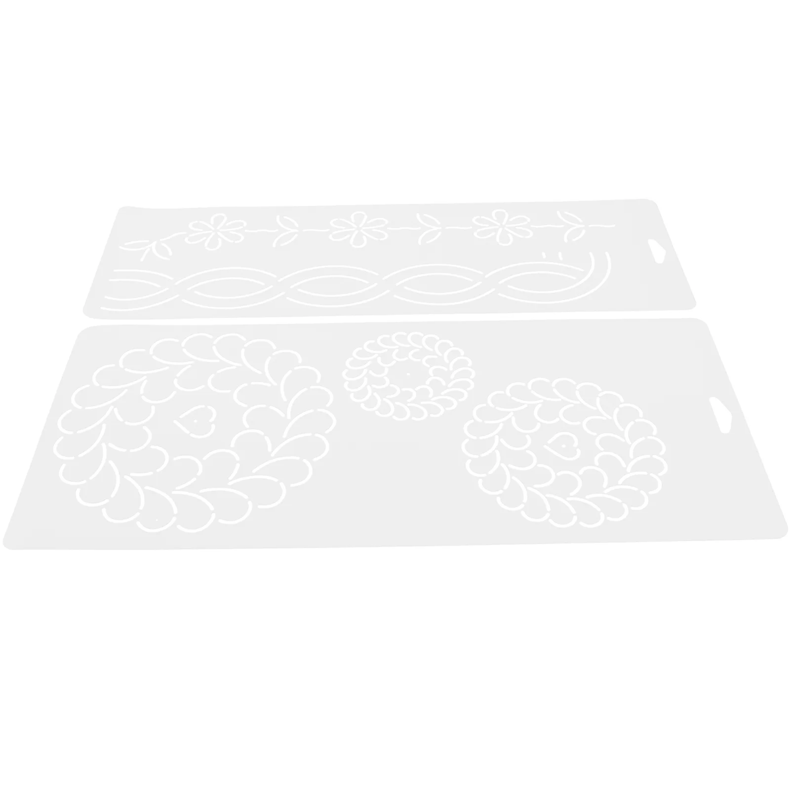 2 stücke Kreuz Stich Transparent Kunststoff Patchwork Lineal Stickerei Diy Nähen Projekte Schneiden Vorlage Quilten Vorlagen Für