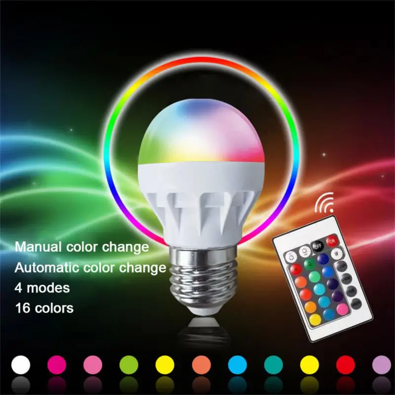 Smart Lamps App Control 16 Million Colors 1.5w E26 For Assisatnt Smart Bulb Remote Control Smart Rgb Led Light