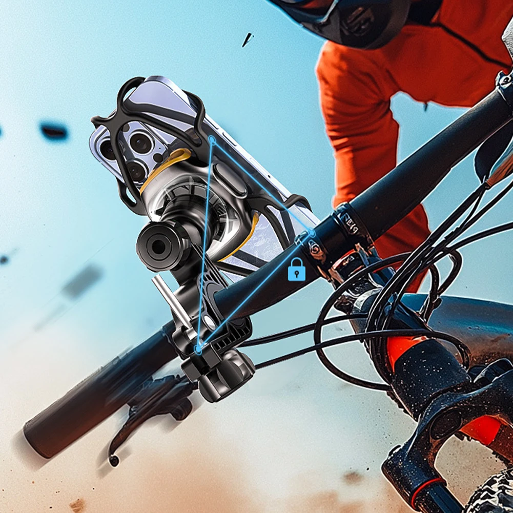 

Охлаждающая подставка для велосипедного телефона, охлаждающее крепление для велосипедного телефона, вращающийся на 360 градусов велосипедный держатель для телефона, зажим для электрического велосипеда, мотоцикла