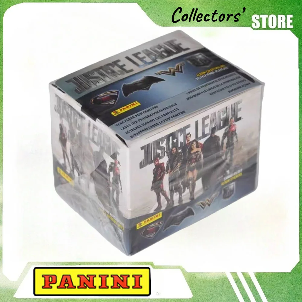 Panini Official Justice League Superhero Movie Sticker Collection Sealed Box Rare Holographic Foil Parallel Vintage Fan Hobby