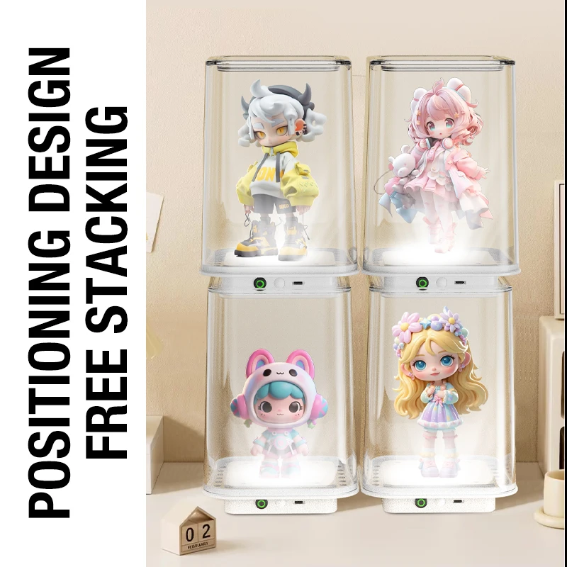 Handmade Display Cabinet Blind Box Storage Box Bubble Mart Lego Display Rack Transparent Acrylic Doll Display Box