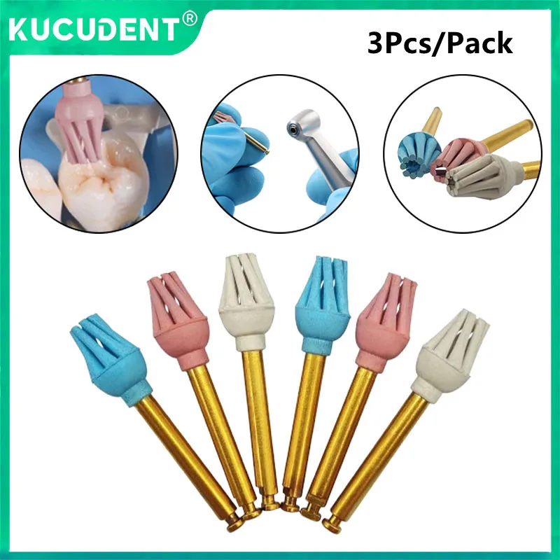 

3 шт./компл., полировщик для резины, композитная смола, полировальный диск, спиральная щетка, боры, алмазная система, силиконовое полирольное колесо для зубов RA