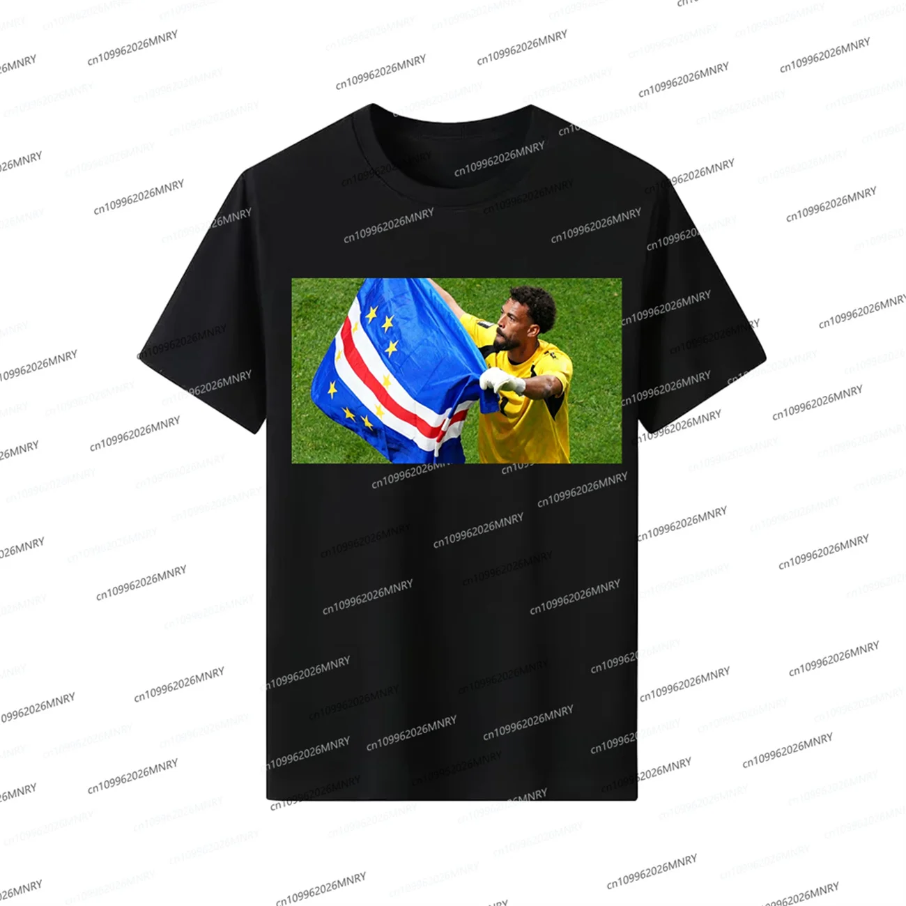 2026 Cape Verde Vozinha Tshirt Women's Clothing Cheer up!  Summer Man Jersey Cotton Tshirt Football Jersey Kit Women Tshirt
