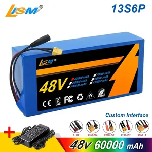 100 % yepyeni orijinal 48v 60000mah 2000w citycoco pil, scooter motosiklet, dahili 50a bms 48v 60ah 13s6p lityum iyon pil Aküde ilk 10 satış, 2000w motorlu scooter-no. 1