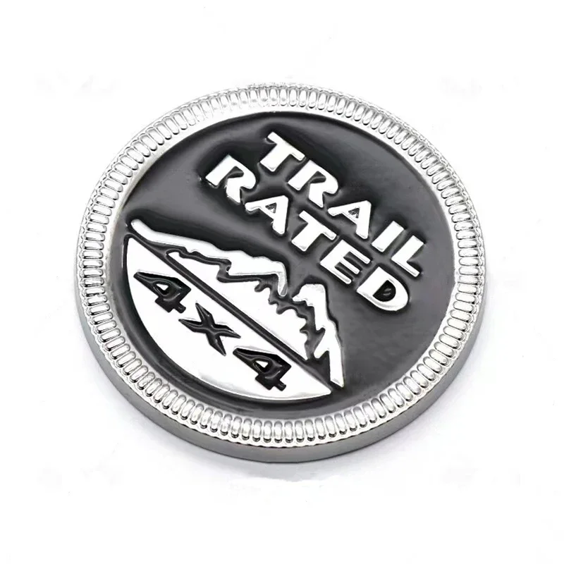3D Metal Trail Rated Emblem 4X4  Badge Rear Trunk Side  Body Car Stickers For Jeep Wrangler Compass Grand Cherokee Patriot