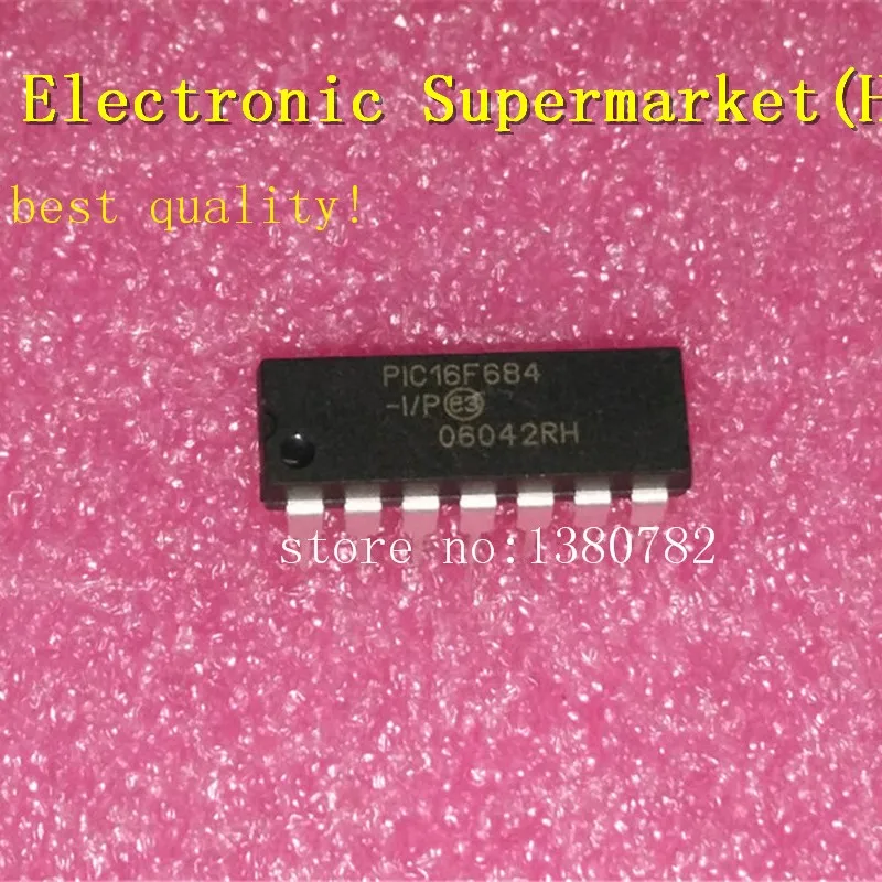 Free Shipping 10pcs-50pcs/lots PIC16F684-I/P PIC16F684 DIP-14 New Chip In stock!
