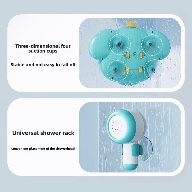 آلة فقاعات الاستحمام الكهربائية على شكل فيل: قطعة أثرية للعب المائي 2 في 1 للأطفال، مثالية لمتعة وقت الاستحمام، آمنة ومتينة