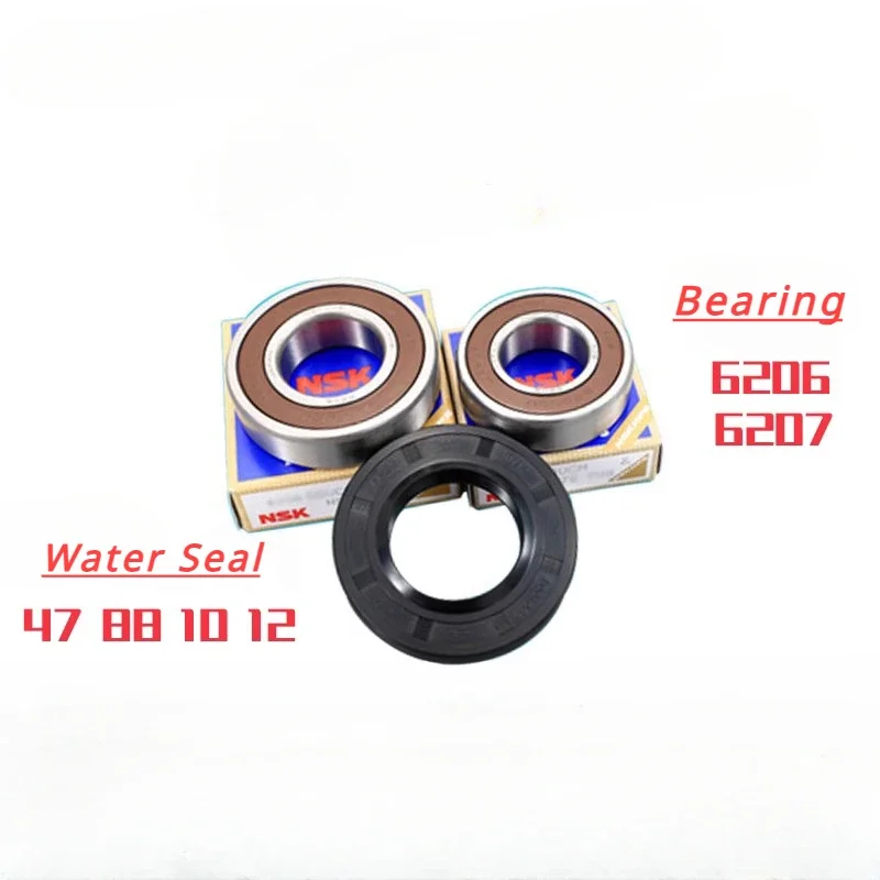 1pcs For Little Swan Drum Washing Machine Bearing Water Seal Parts 6206 6207/ 47 88 10 12