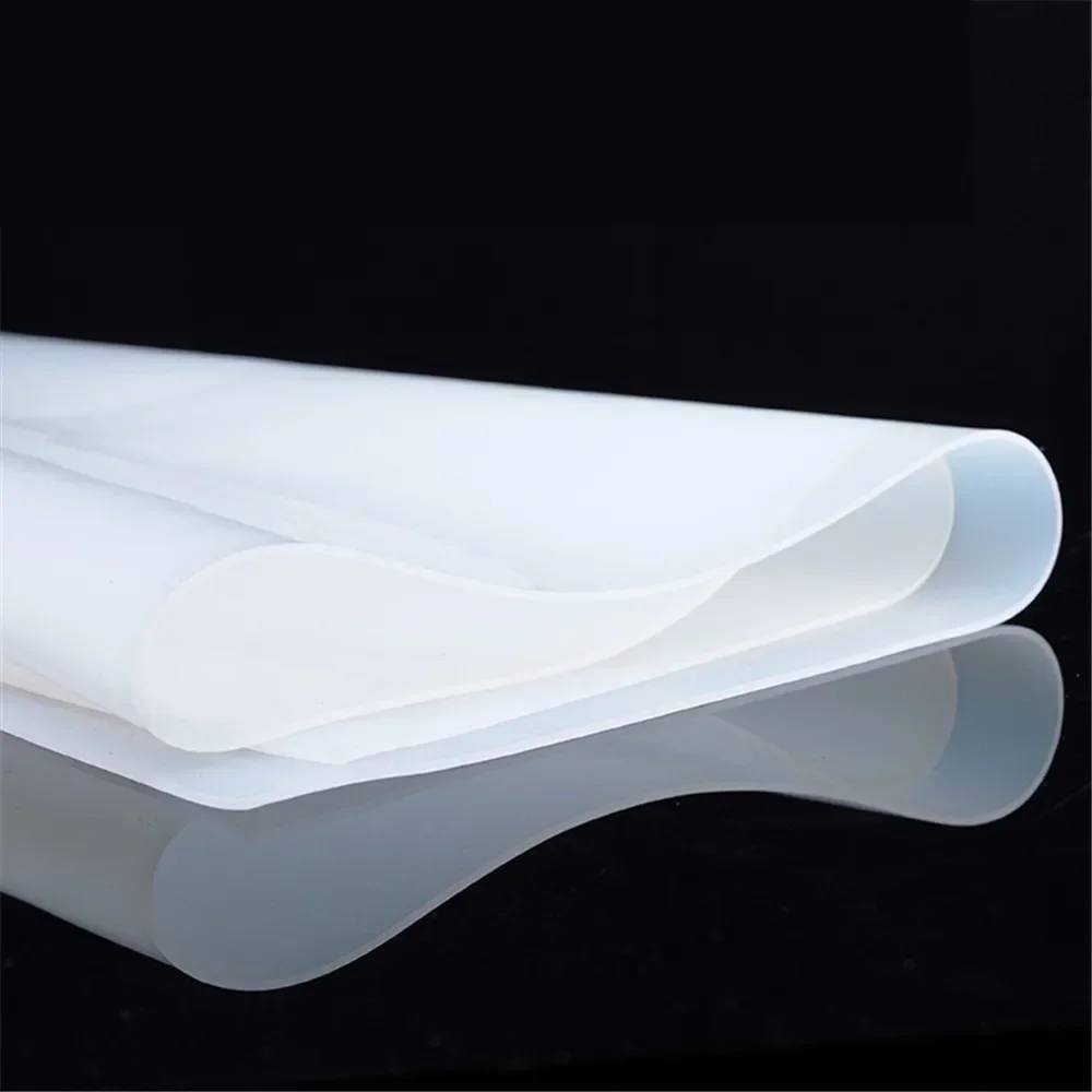 New Translucent Silicone Rubber Sheet White Gasket 1mm 2mm 3mm No Peculiar Smell High Temperature Resistance Silicone Sheet