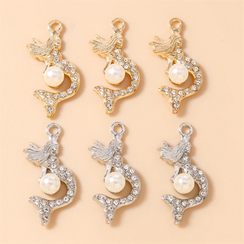 10 Stück niedliche, gemischte Metallanhänger mit Motiven von Meerestieren, Schildkröten, Fischen und Muscheln, zum Basteln von Schmuck, Ohrringen, Halsketten und für DIY-Bastelarbeiten. – Detail 14
