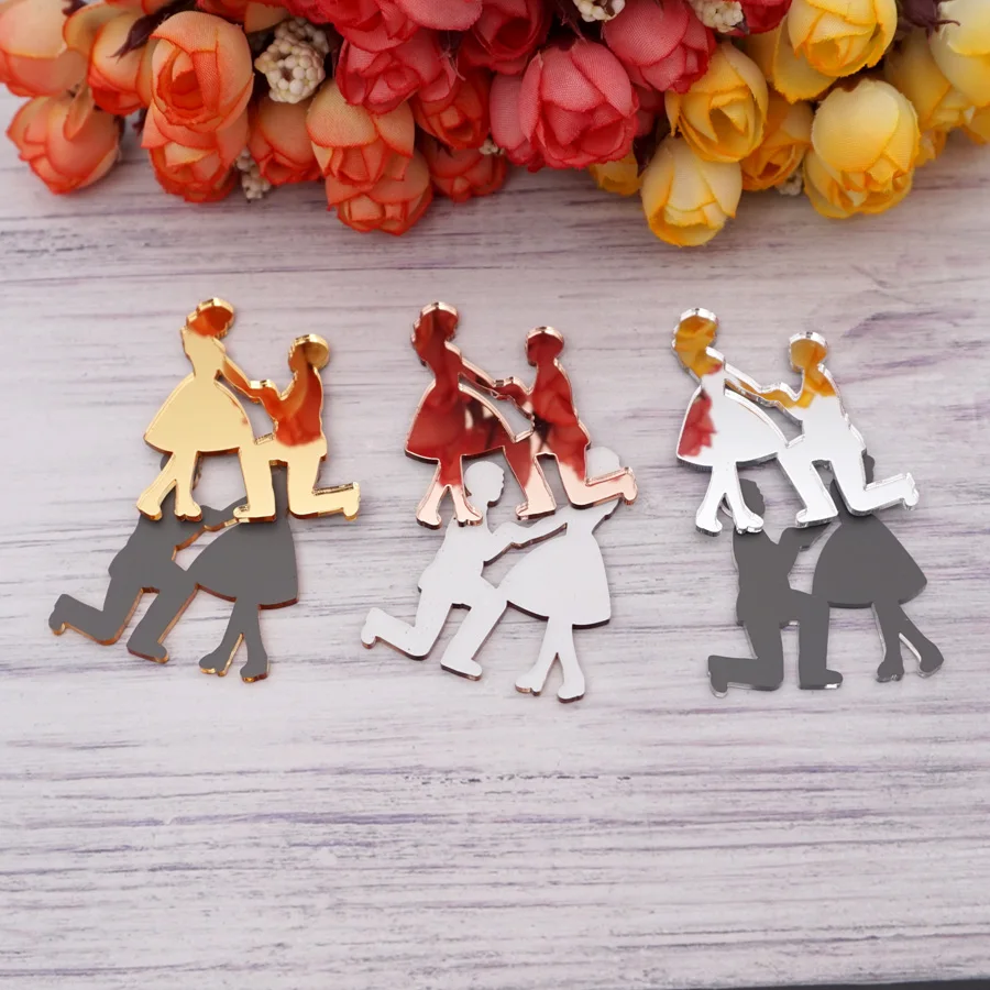 Einzigartige Spiegel-Hochzeitsschilder, Verlobungsfeier, Jungvermählten, Anhänger, Gästegeschenke, Festival-Accessoires, Hochzeitsdekoration, Partygeschenke – Detail 8