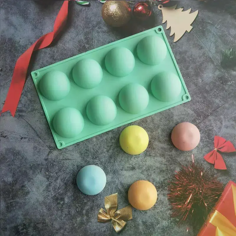 3D Ball Round Half Sphere Silicone Mold For DIY Baking Pudding Mousse Chocolate Eco-Friendly Cake Mold Kitchen Accessories Tools