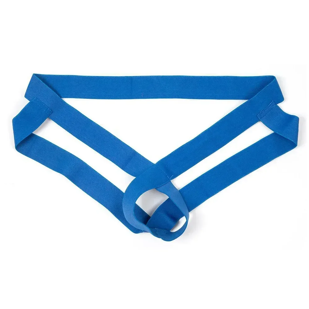 남성용 에로틱 조크스트랩 청소년 프린트 탄성 콕링 팬티 페니스 홀 오픈 엉덩이 붕대 스트랩 섹시한 시간 지속 포르노 끈 팬티