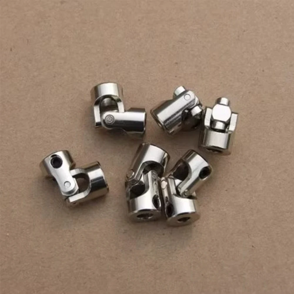 1Pcs 2/3/4/5/6/8mm 45#steel Metal Cardan Joint Gimbal Couplings Shaft Motor Connector Universal Joint Model Part