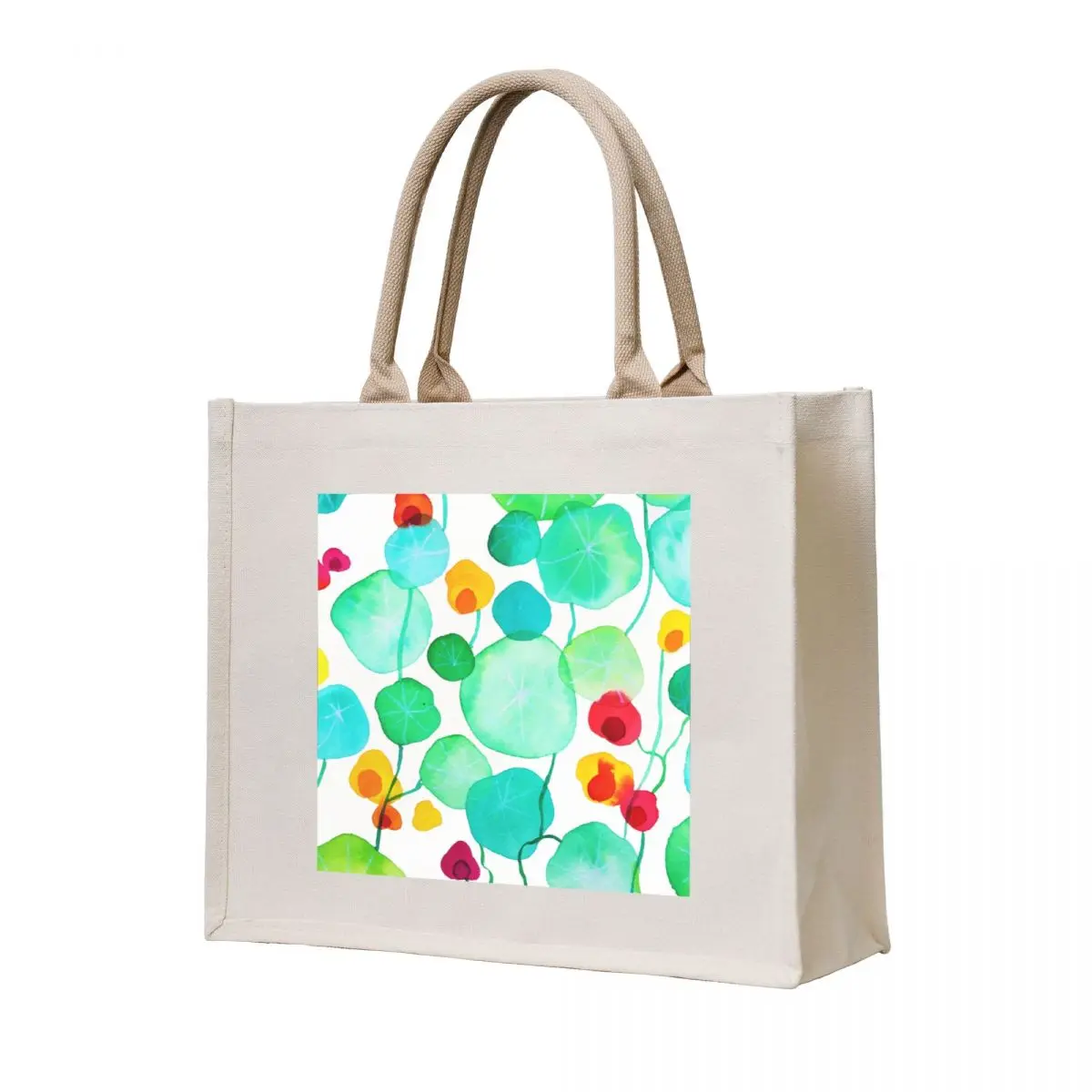 

nasturtiums Tote Bag hand bags Canvas stote bag custom bags Woman shopper bag
