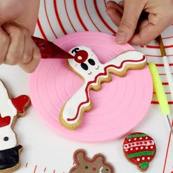 14cm round Cake Stand 360 Degree Rotating Plate Turntable Kitchen Baking Tool - Cake Decorating Rotary Display Table