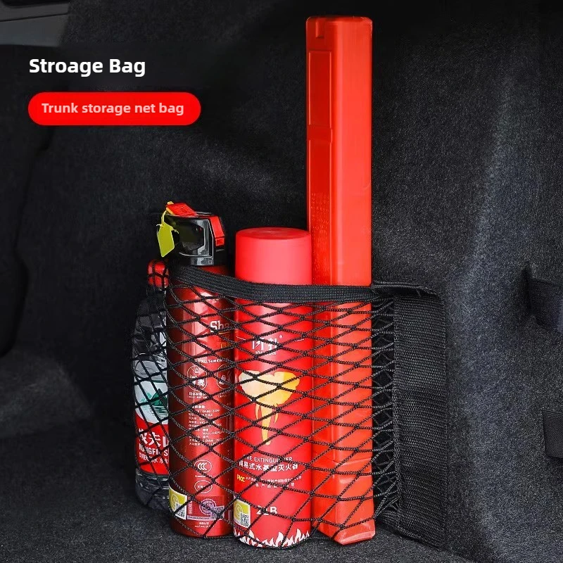 سيارة جذع تخزين شبكة جيب هوك حلقة صافي مقسم حقيبة الذيل مقعد الجيب الخلفي العالمي السيارات ماجيك الشريط الملحقات الداخلية