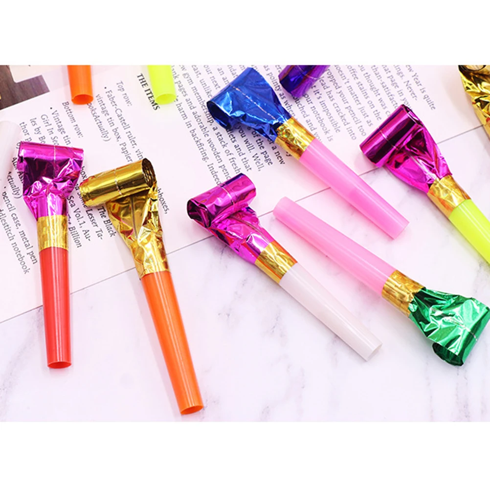 

50 PCS Props 's Whistle Noise Maker Blower Party Horns and Blowers for