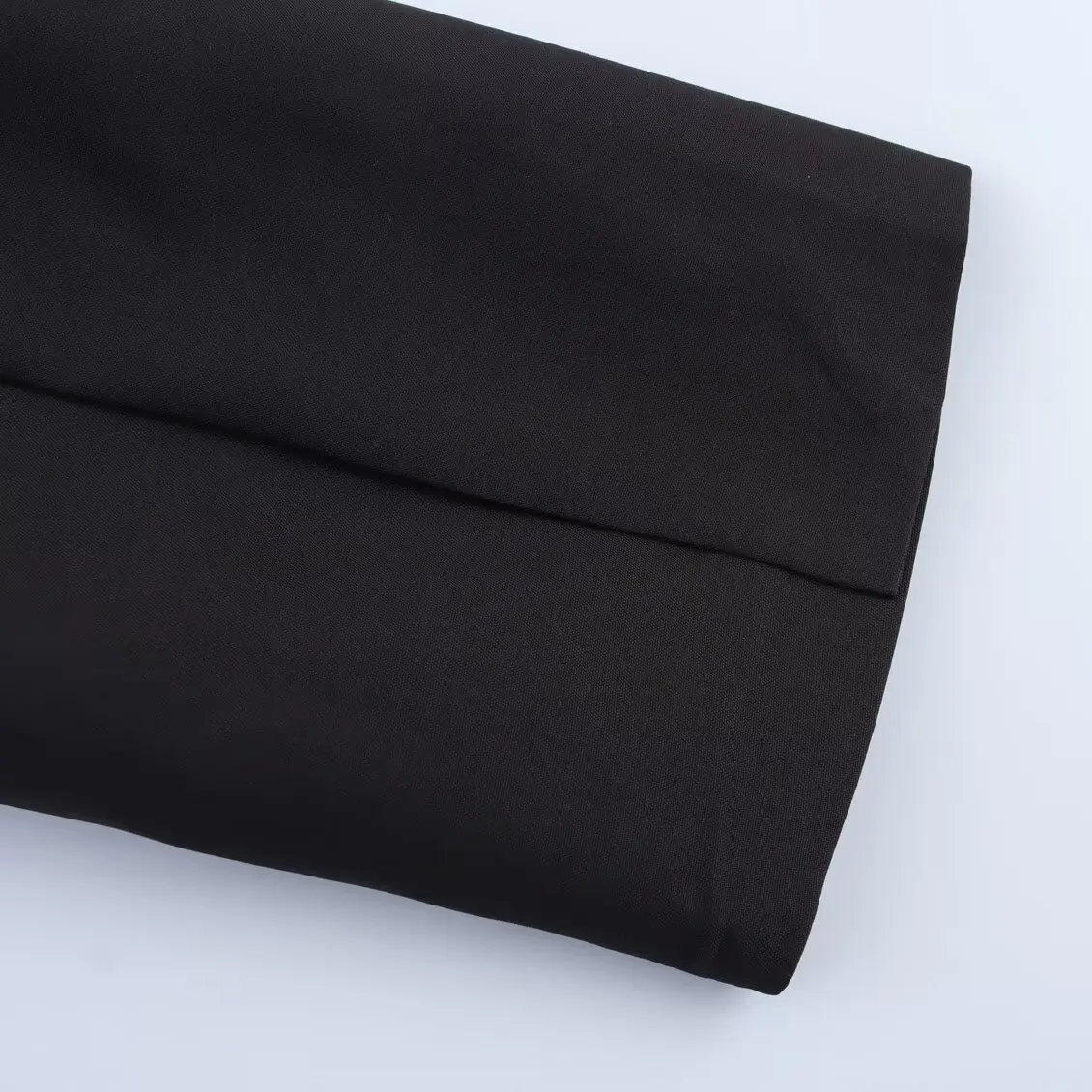 Jaqueta Fena Casual de Primavera Nova Coleção JNLEAOG com Ombreiras, Fibra de Poliéster, Abotoamento Duplo e Manga Longa