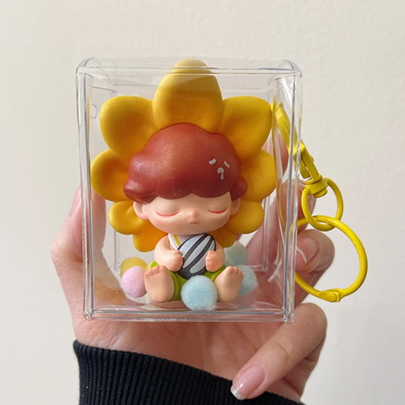 Doll Transparent Storage Box Mystery Box Cute Doll Display Pouch Bag Keychain Bag Jewelry Organizer Storage Case Thicken Wallet