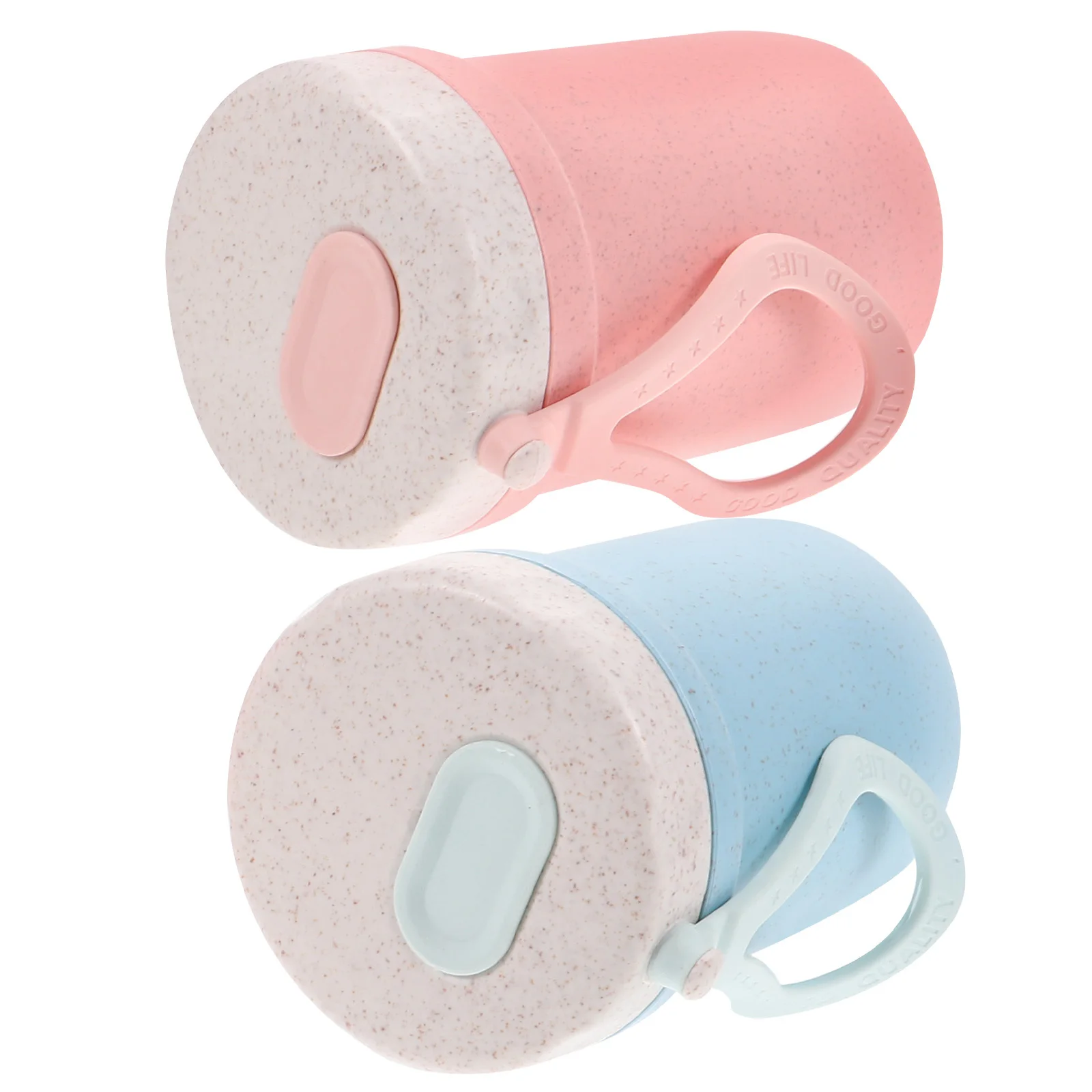 

2pcs Portable Breakfast Cup Large Capacity Overnight Oat Jar Spill-Proof Food Container With Lid Spoon For Oats Cereal Yogurt