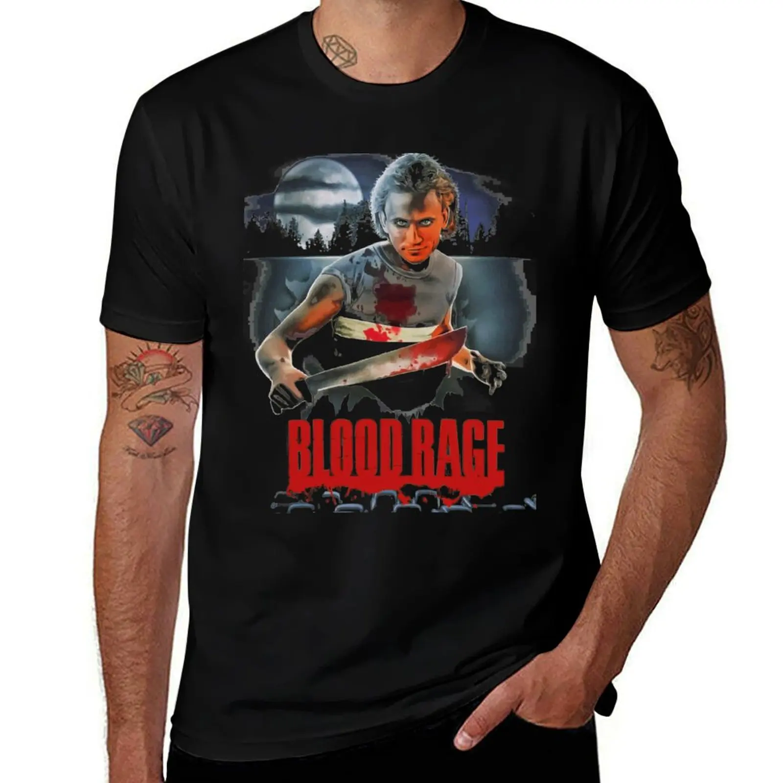 

Blood Rage T-Shirt Mechanic Work Tee Shirt