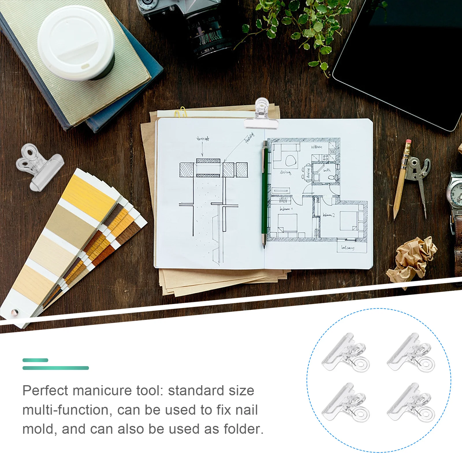 

10Pcs Multi-Functional Nail Tips Clips Curve Shaper for Gel Acrylic Sculptured Nails Easy to Use Nail Tips Clips