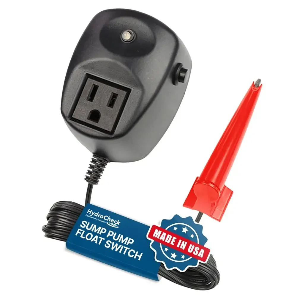 Sump Pump Water Sensor Alarm with Long Lifespan Dry-Sensor Technology