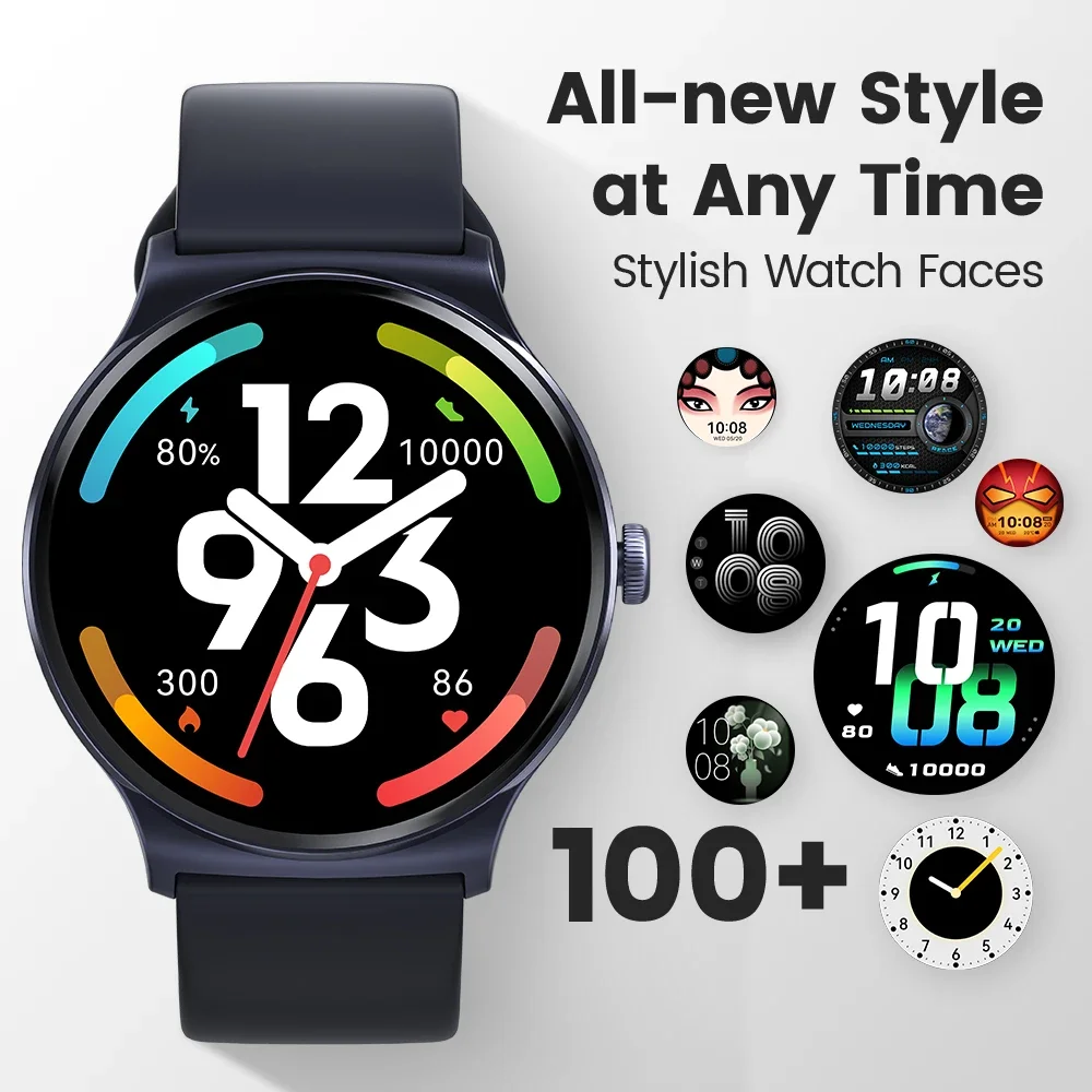 2024 Premium Smart Watch 100+ Workout Modes Heart Rate Blood Oxygen Monitoring in-depth Sleep Stress Testing Ideal Sport Watch