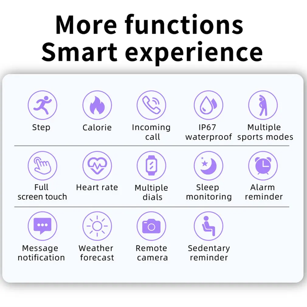 Hot ZL02 Smart Watch Full Screen Sport Fitness Watch IP67 Waterproof Information Reminder Multifunctional Watch Dropshipping