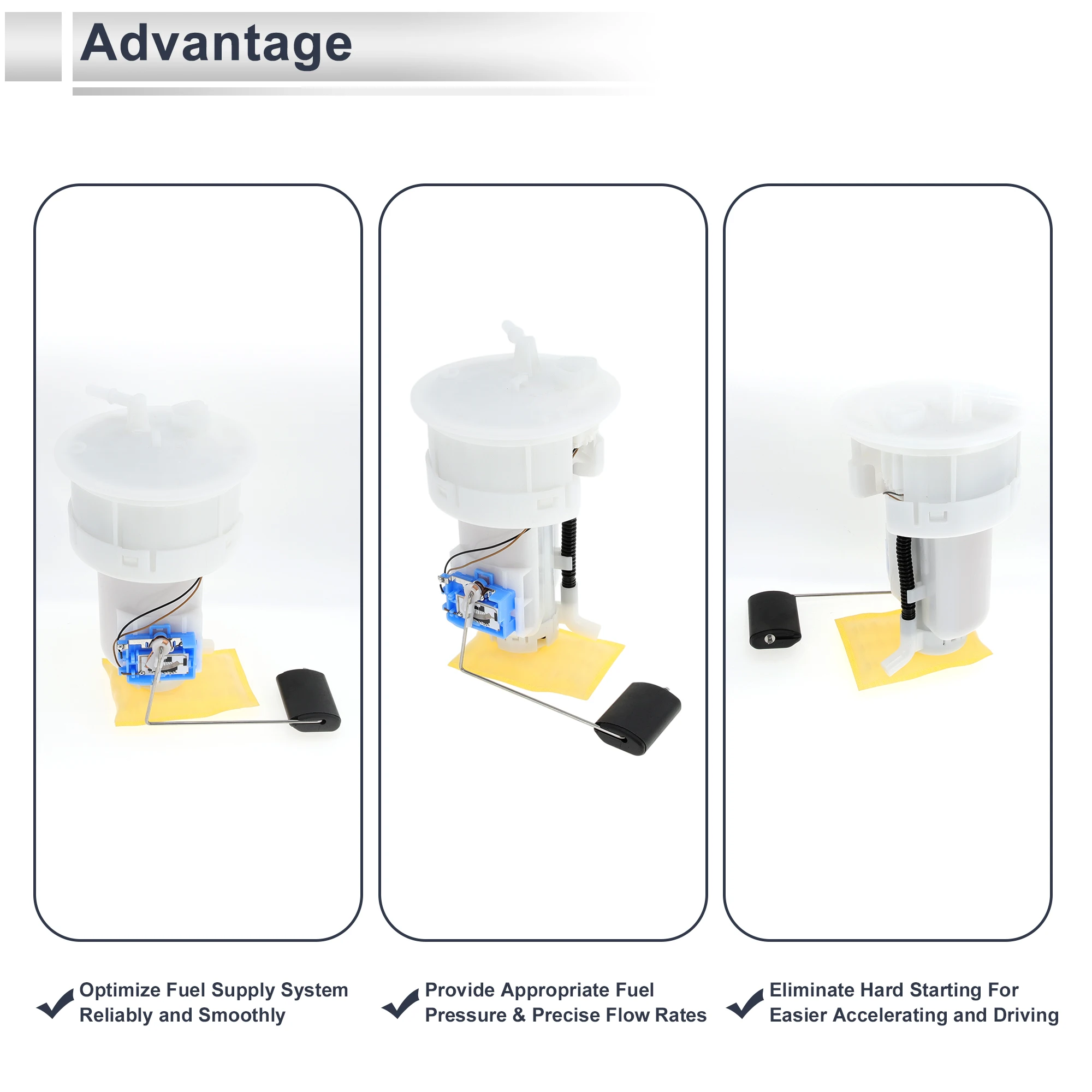 X Autohaux Gruppo pompa carburante per Hyundai Accent 2006-2011 L4 1.6L Modulo pompa filtro carburante benzina n. 311101 G500