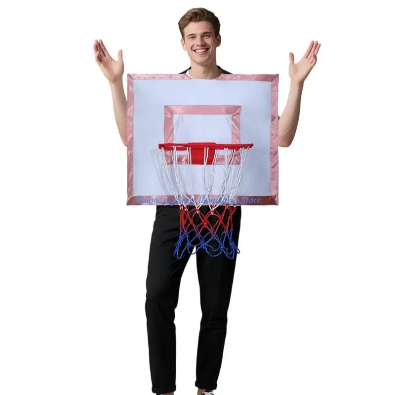 

573B Wearable Basketball Board Costume For Adults Fun Interactive Role Play Outfit Perfect For Parties And Games