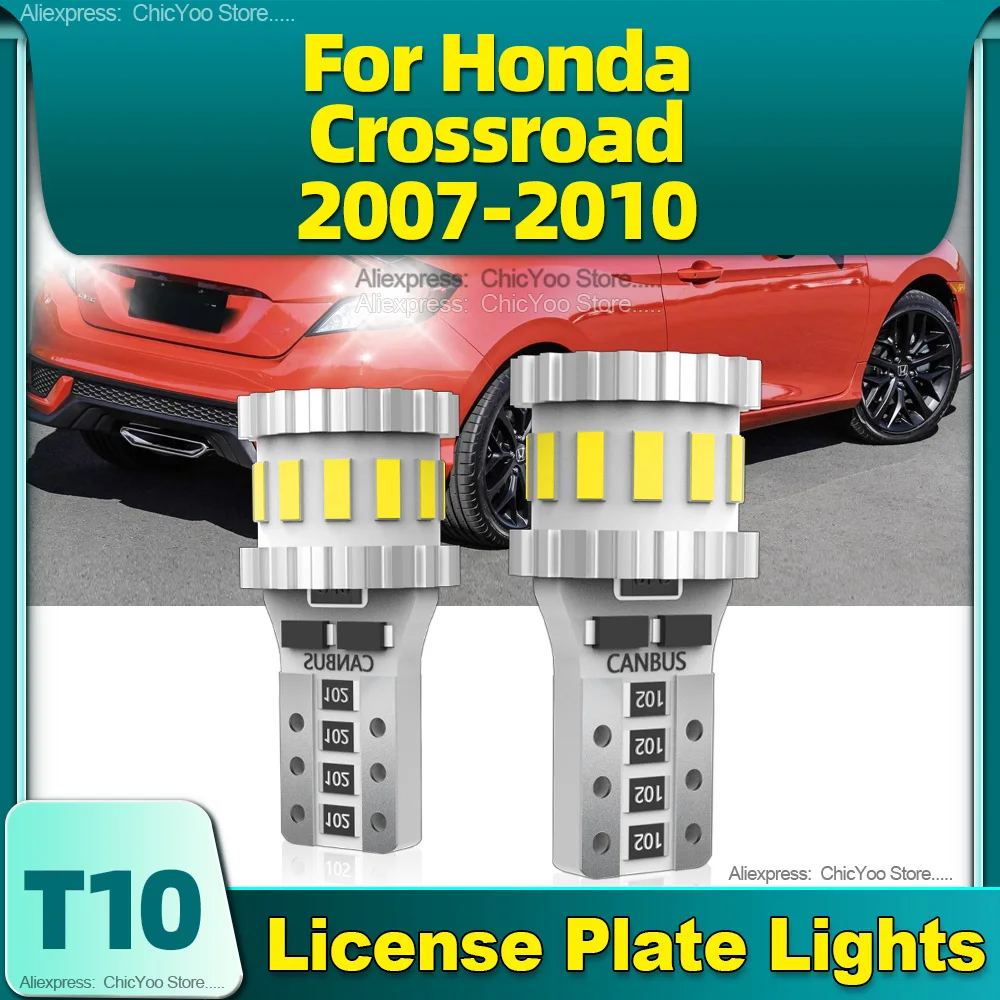 

2pcs Canbus W5W License Plate Lights T10 LED Car Bulbs Signal Lamp 6000K 12V For Honda Crossroad 2007 2008 2009 2010