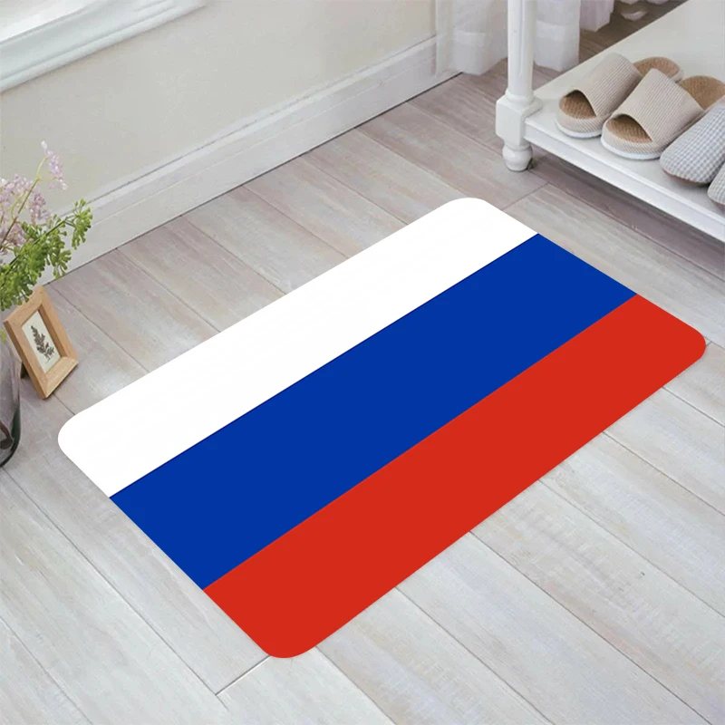 

Russia Flag Floor Mat Home Living Room Kitchen Rug Carpet Entrance of House Carpets Balcony Rugs Foot Doormat Door Mats Bathroom