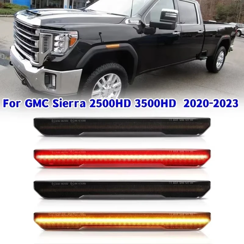 

Car Side Marker Lamp Smoked Shell Amber Light Automotive Supplies For GMC Sierra 2500 3500HD 2020-2023
