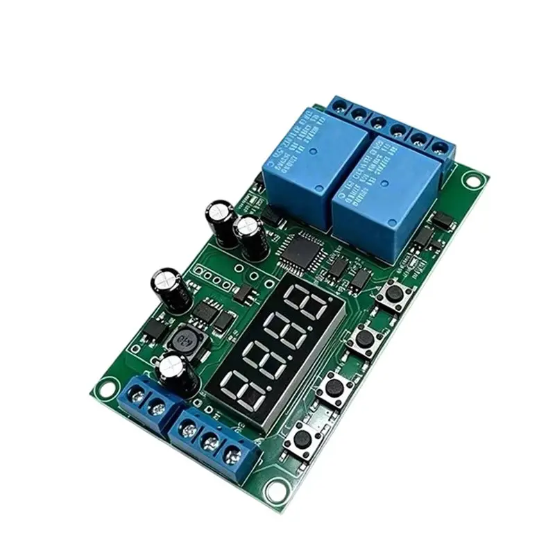 YANA50I Multifunctional Pulse Trigger YF-7 DC7-30V Dual Channel Delay Relay Module Cycle Timer 0.01S-999Ms Control Switch