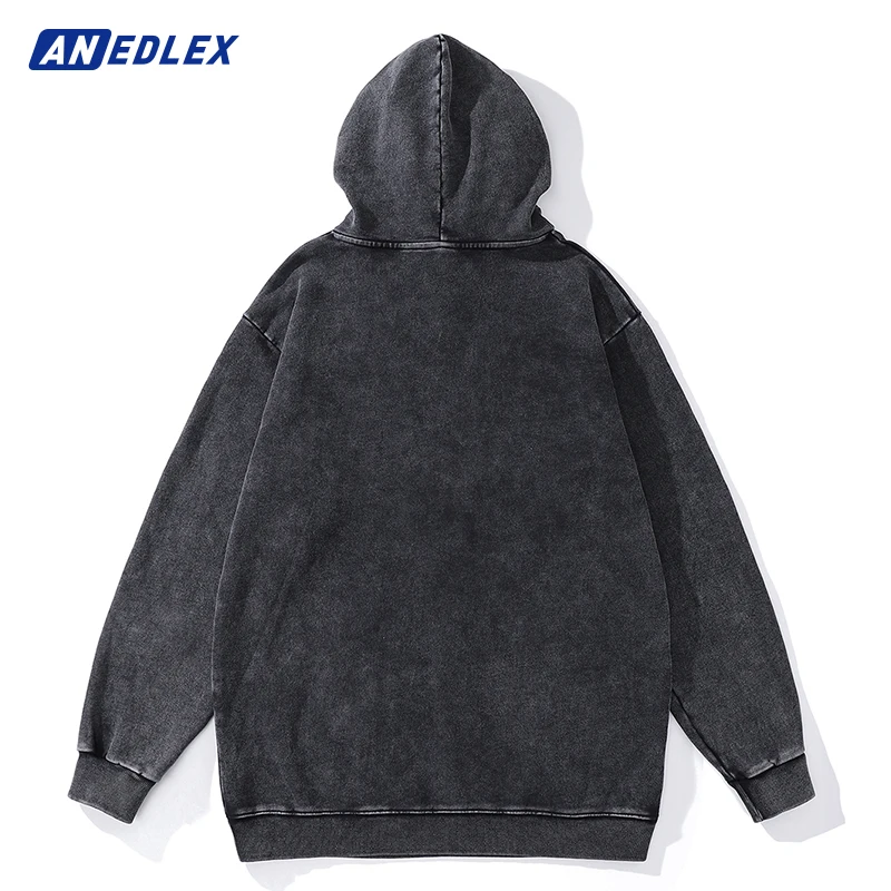 Hip Hop Streetwear Men Autumn Winter Vintage Hoodie Japanese Anime Girl Graphic Pullover Harajuku Cotton Hooded Sweatshirt