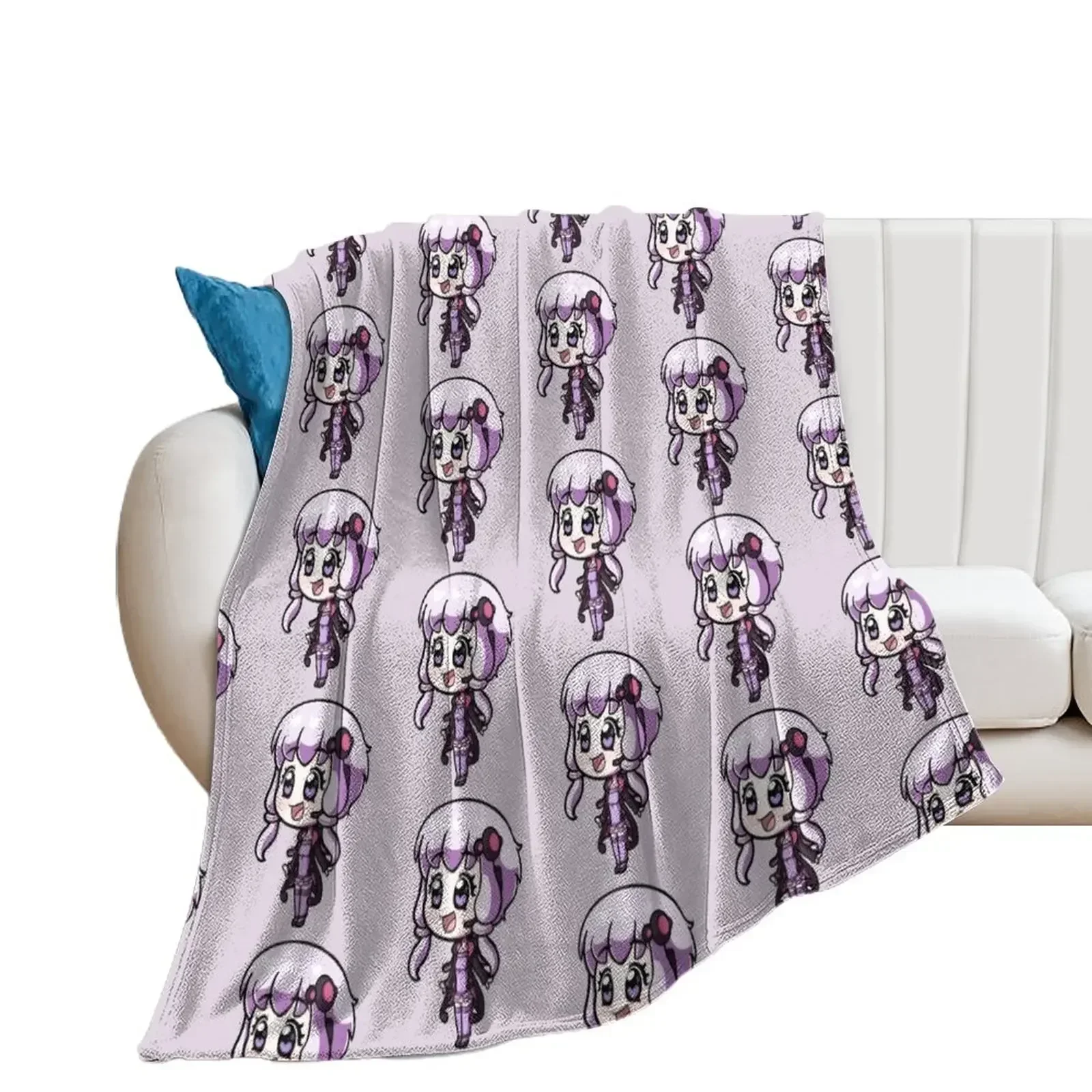 Yuzuki Yukari - Vocaloid Throw Blanket Camping Hairys Thin Blankets