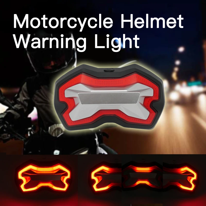 Motorcycle Warning Light Helmet LED Smart Light 、super brightness，helmet brake light，light for safety helmet