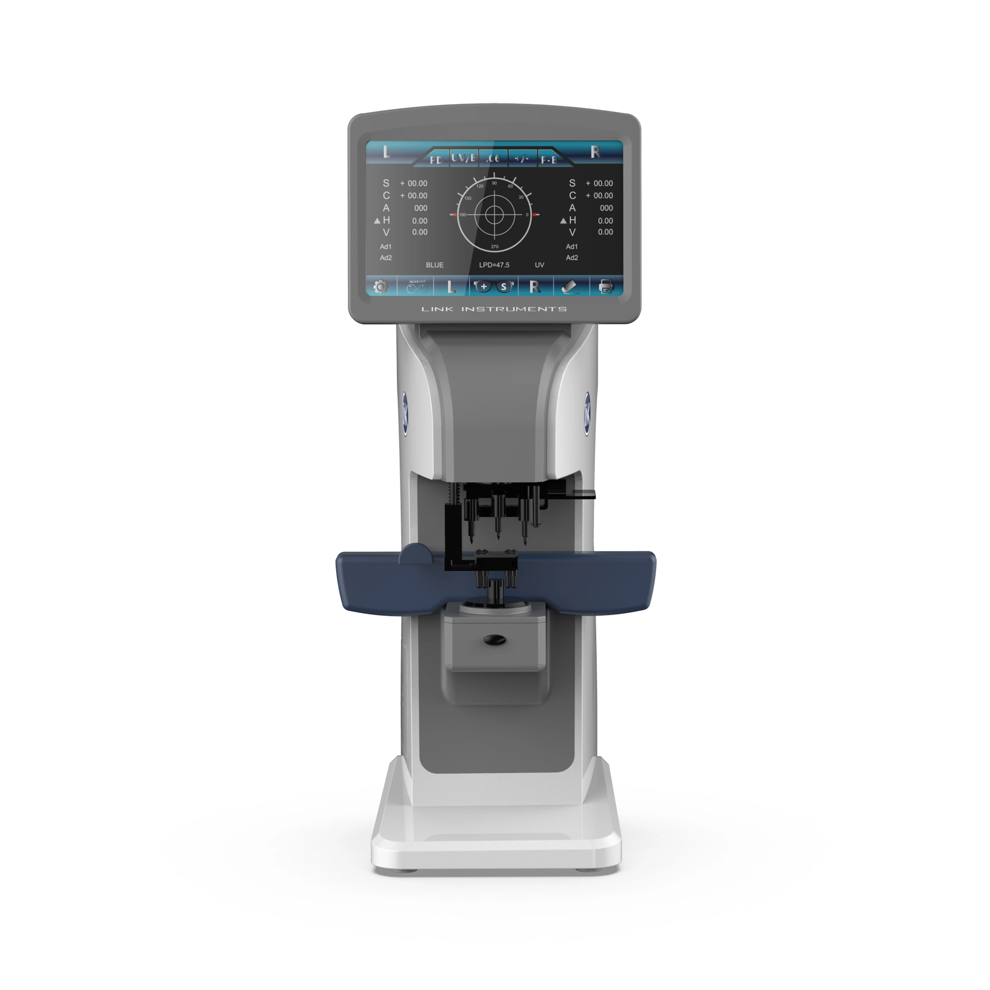 New Quality AL-1200 Auto Lensometer Optical Focimeter Digital Lens Meter UV PD Printing Focimeter for Ophthalmology Focimeter