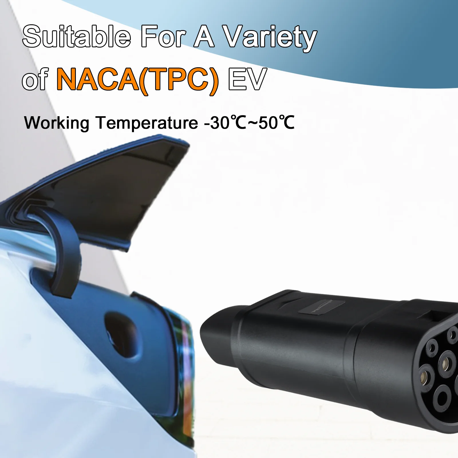 GUWIEYG GBT إلى NACS محول 32A 7.2KW MAX متوافق مع تسلا نموذج 3 S Y X سيارات محول شاحن السيارة الكهربائية