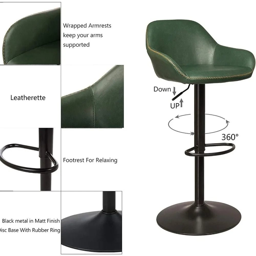 Ensemble de table et de chaises de pub, table supérieure et barre pivotante réglable, bar rond rustique recommandé, piste pour bistrot, salle à manger, 73, 3 pièces