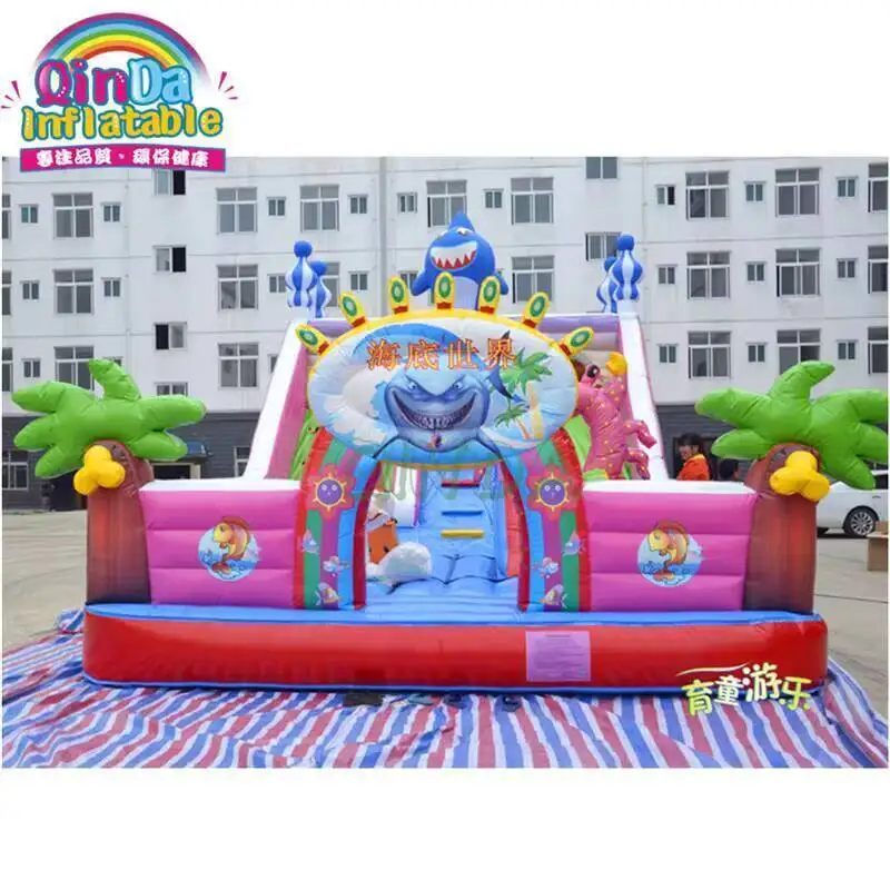 

Inflatable Shark Theme Amusement Fun City Playground Park For Sale