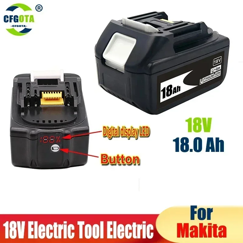 

18V Battery For Makita 18v Power Tools Replacement Accessories BL1860 BL1850 Li-ion Rechargeable batteries Pack charger