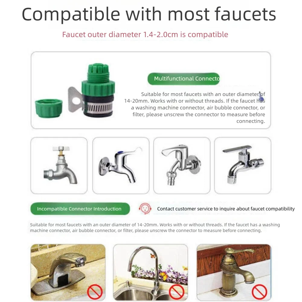 

Auto Scaling Garden Sprinkler Water Pipe Thickening Space Saving High Pressure Power Washer Long Hose Fall Prevention