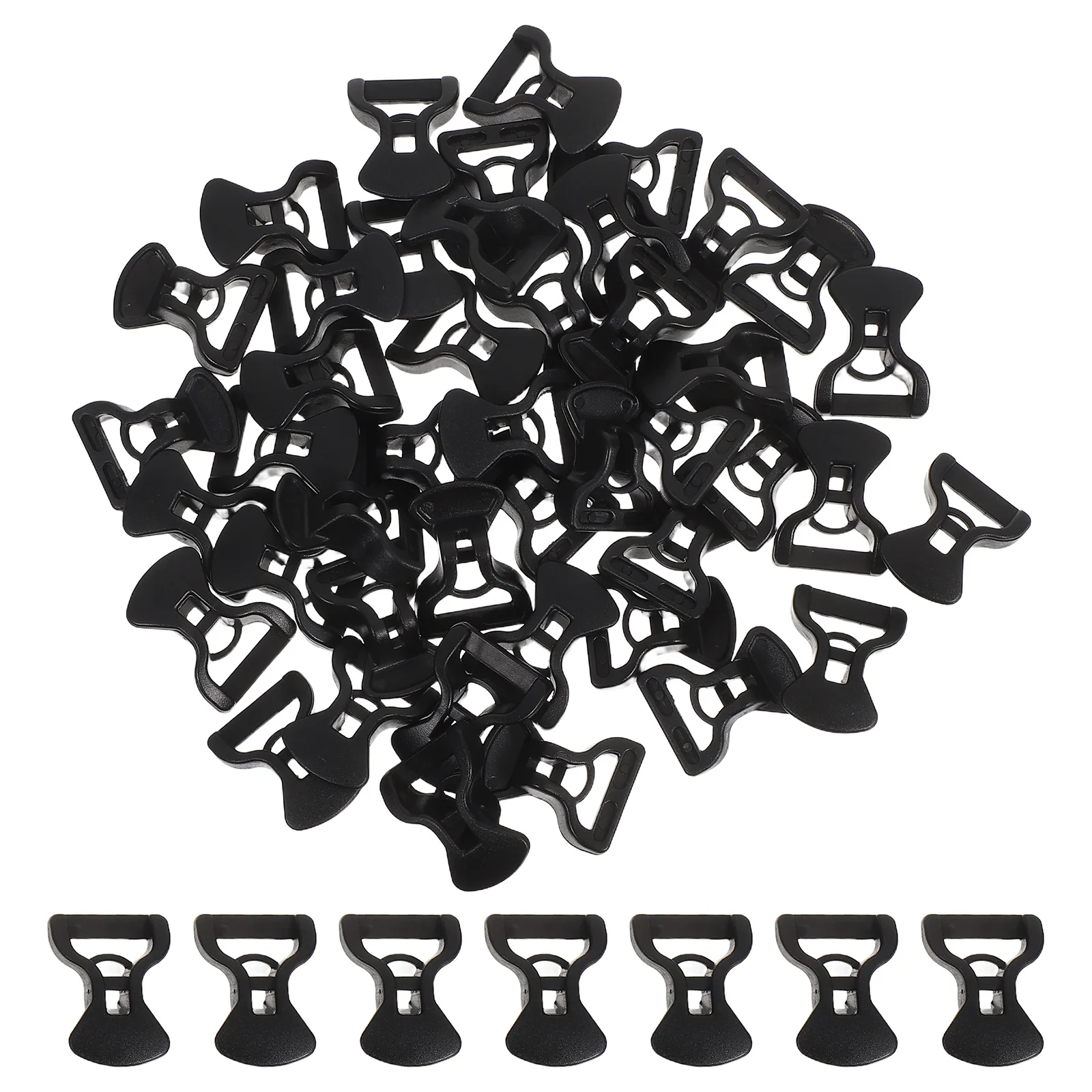 

50pcs Stable Plastic Cord Tighteners Camping Windproof Fixing Heavy Duty Anti-Skid Outdoor Tent Cord Fasteners Lightweight Easy