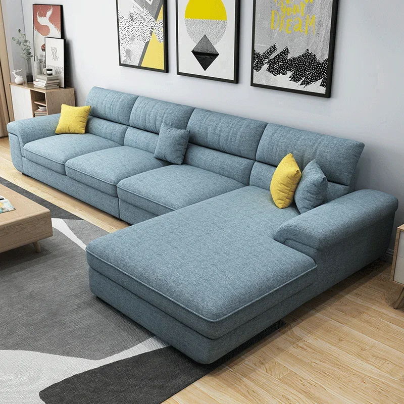 Sofá Modular de madera suave, cojín único y elegante, suelo, cama humana, Puffs, salón seccional, Muebles Para Dormitorio, Muebles Para el hogar
